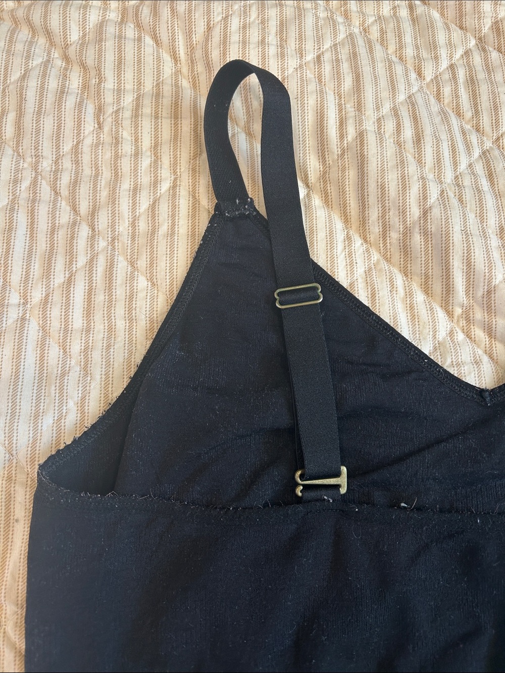 GUC Branwyn Black Wool Essential Busty Bra Bralette with Adjustable Straps - Picture 9 of 15